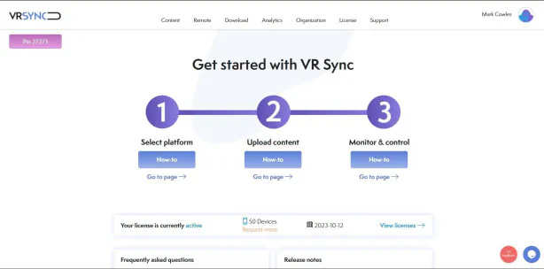 VR Expert VR Sync getting started